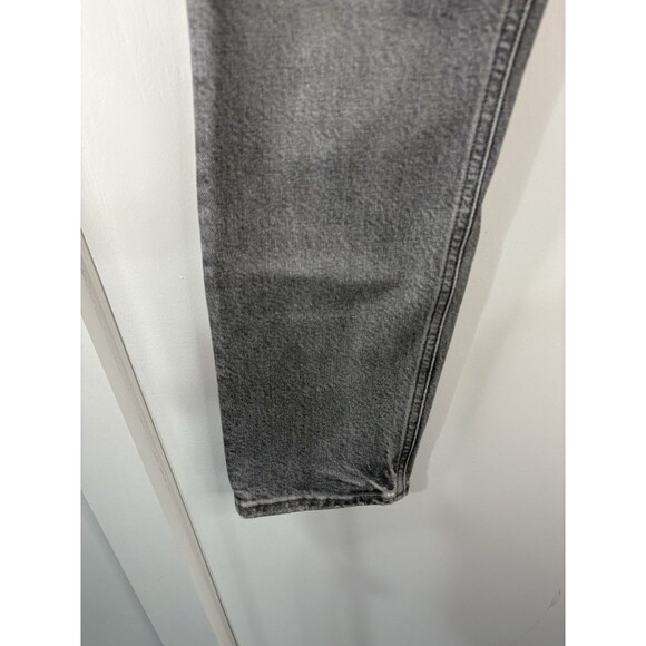 New Agolde Nico Jeans 28 High Rise Slim Straight In Firetold Gray Button Fly New - Picture 5 of 13